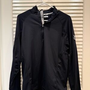 Black Lightweight Quarter-Zip Shirt Jacket